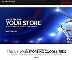 Kirhofers Sports Website Design