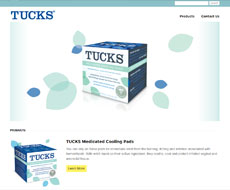 Tucks Brand Website Design