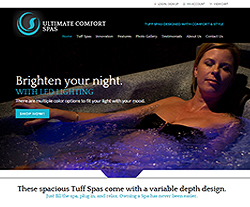 Ultimate Comfort Spas Website Design