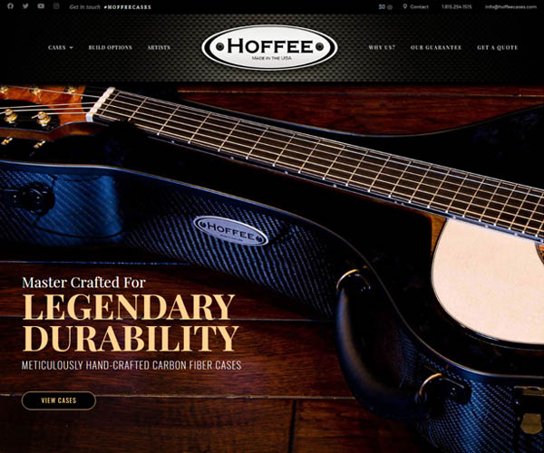 Hoffee Cases Website Design