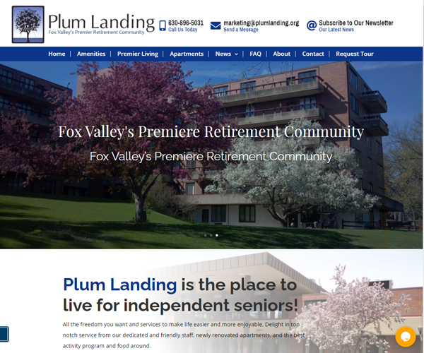 Plum Landing Website Design