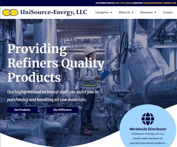 Unisource Cases Website Design