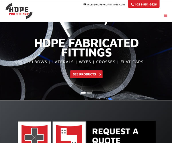 HDPE Pro Fittings Website Design