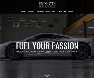 Iron Gate Motor Condos Website Design