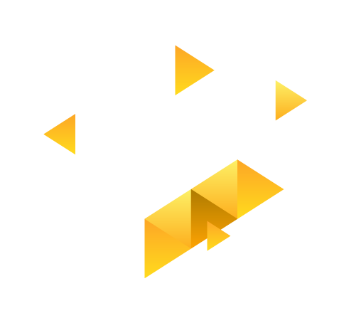 yellow segmented triangles